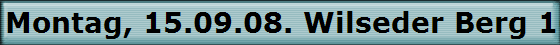 Montag, 15.09.08. Wilseder Berg 169 m hoch.