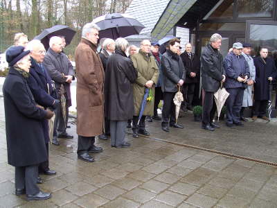 Freitag, 05.02.10. 40 ehemalige Ford Kollegen nahmen an der Beerdigung von Manfred Abts teil in Odenthal Selbach.