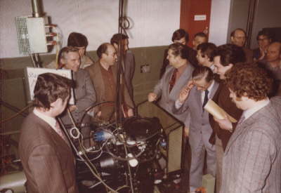 Aufnahmen 15. Mrz 1978. Start der NEUEN MOTOR GENERATION auf einem Motorprfstand in Kln-Merkenich.