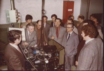 Aufnahmen 15. Mrz 1978. Start der NEUEN MOTOR GENERATION auf einem Motorprfstand in Kln-Merkenich