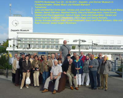 Dienstag 20.09. - Donnerstag 22.09.2011. Bodenseetour. Friedrichshafen: Zeppelin- und Dornier Museum. Markdorf: Weber Motor und Markdorfer Altstadt.   .