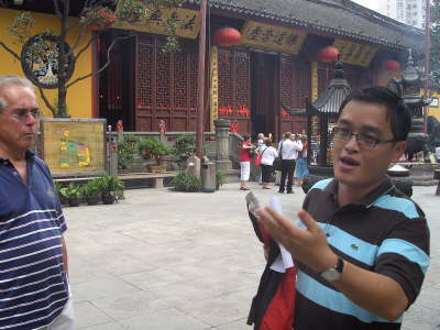 Montag, 04.08.08. Shanghai: Besichtigungen von kulturellen und handwerklichen Objekte.