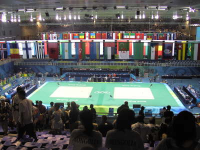 Samstag, 09. bis Freitag, 15.08.08. Die Judowettkmpfe im 'University of Science and Technology Beijing Gymnasium"