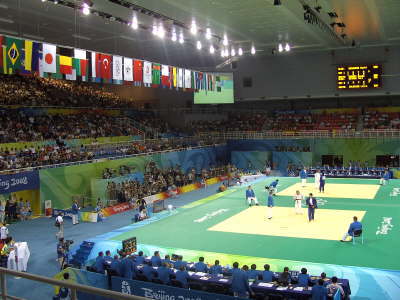 Samstag, 09. bis Freitag, 15.08.08. Die Judowettkmpfe im 'University of Science and Technology Beijing Gymnasium