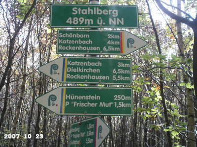 Montag, 22. - Freitag, 26.10.07. Sptherbstwanderung in der Pfalz.
