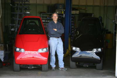 Detroit Auto Show Januar 2010. BEV Modell Tango von Commuter Cars Washington.
